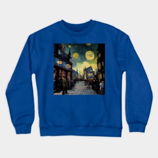 Starry Night in Diagon Alley Crewneck Sweatshirt